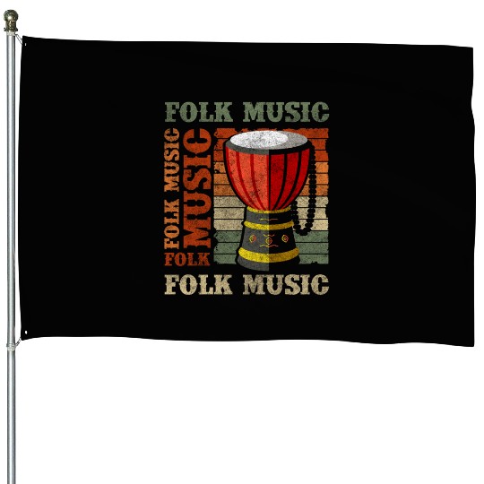 Music Brass Band Orchestra Folk Musicians House Flags