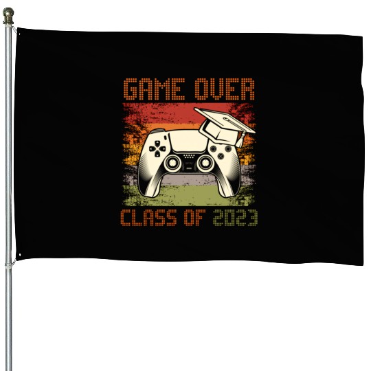 Game Over Class Of 2023 Senior 2023 School House Flags