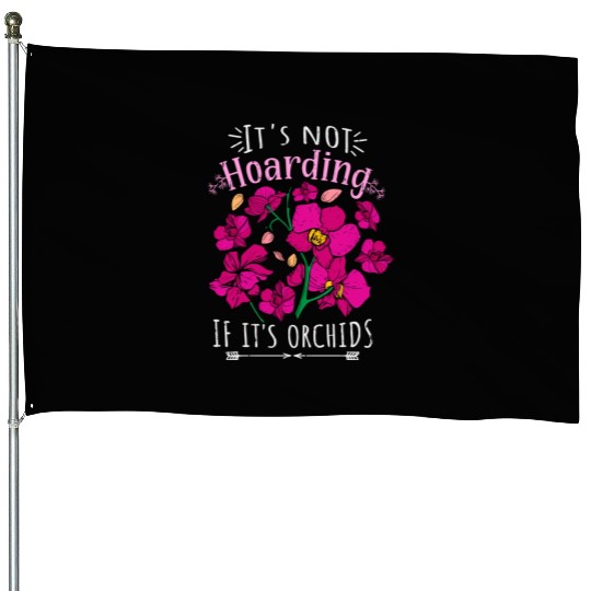 Orchids Plant Lover Women Flowers Gift Florist House Flags