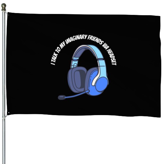 Gamer Imaginary Friends House Flags