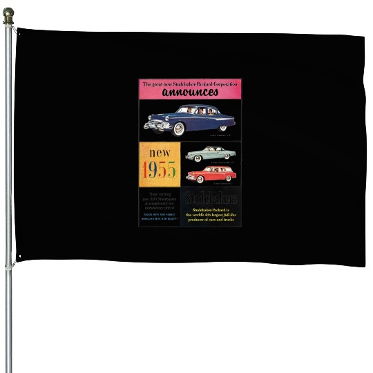 STUDEBAKER PACKARD 1950s AD PRESIDENT COMMANDER House Flags