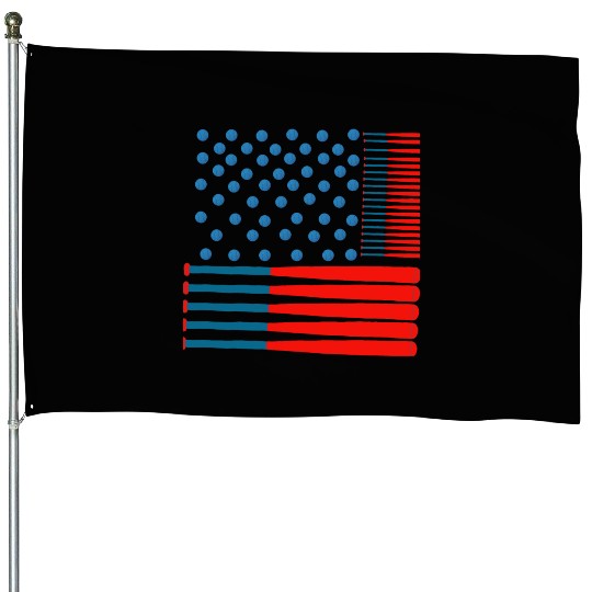 Baseball Stars & Stripes: A Patriotic Swing House Flags