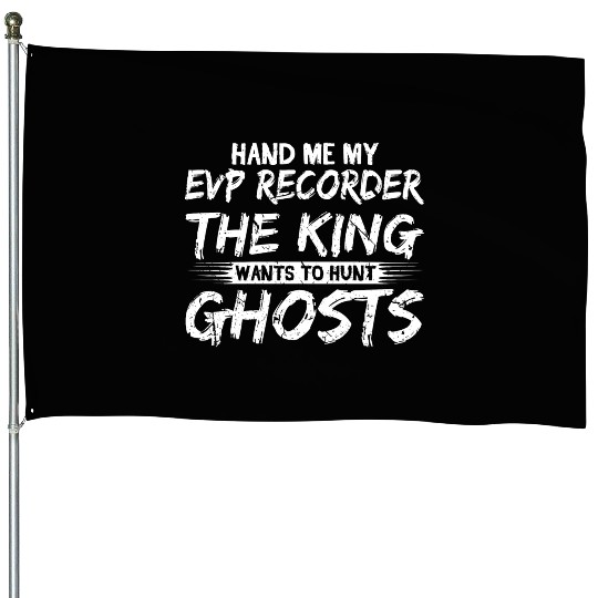 Paranormal Investigator Ghost Hunting House Flags
