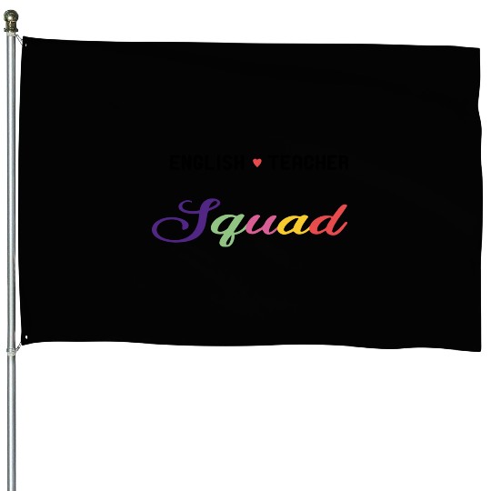 English Teacher Funny House Flags