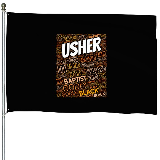 Usher Board Baptist Church House Flags