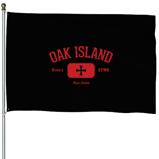 Oak Island Knights Templar Cross House Flags