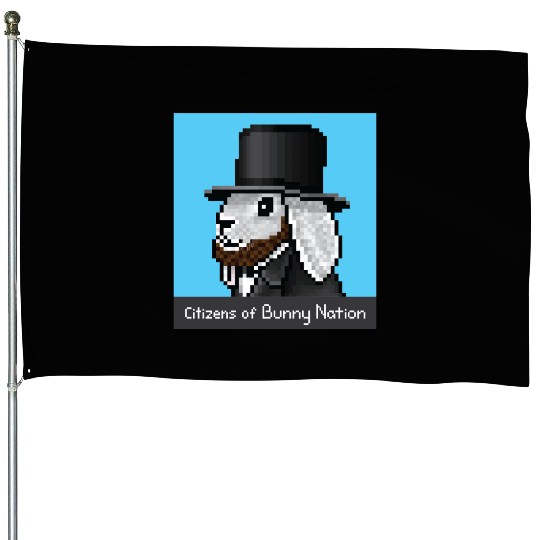 Citizens of Bunny Nation NFT #8 Artwork House Flags