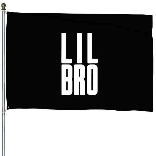 Lil Bro - Siblings Men Kids Adult Fraternity Littl House Flags