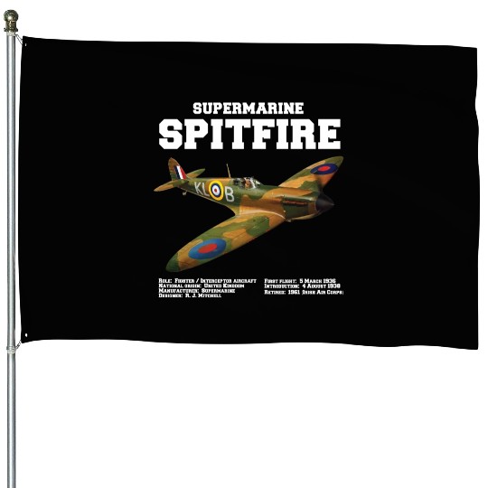 Supermarine Spitfire | WW2 Plane House Flags