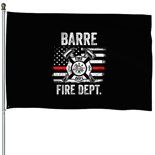 Barre Vermont Fire Dept Thin Red Line House Flags