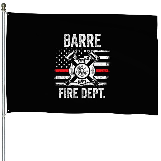 Barre Vermont Fire Dept Thin Red Line House Flags