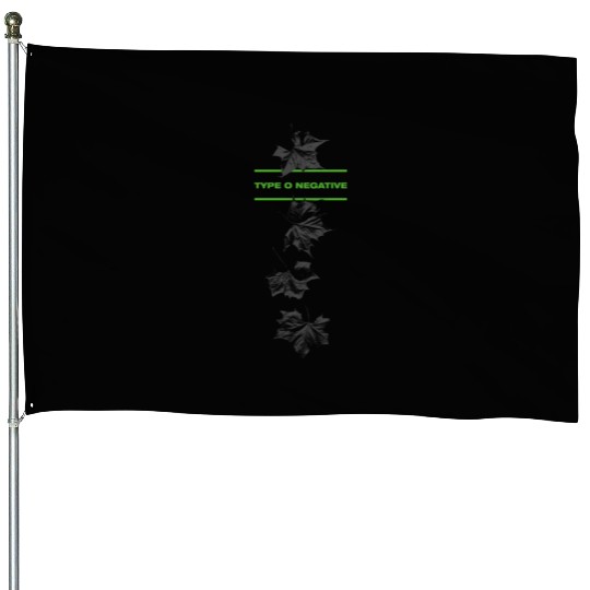 Type O Negative Leaves Double Sided Black House Flags