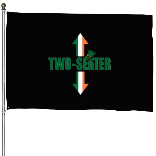 Irish Flag Two Seater Party-Trashy Humor House Flags