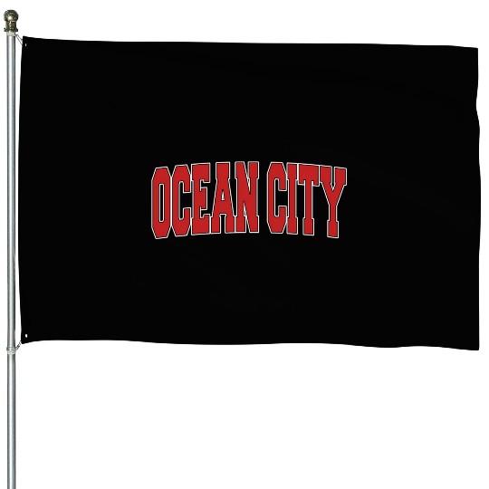 Ocean City Nj New Jersey Varsity Style Usa Sports House Flags