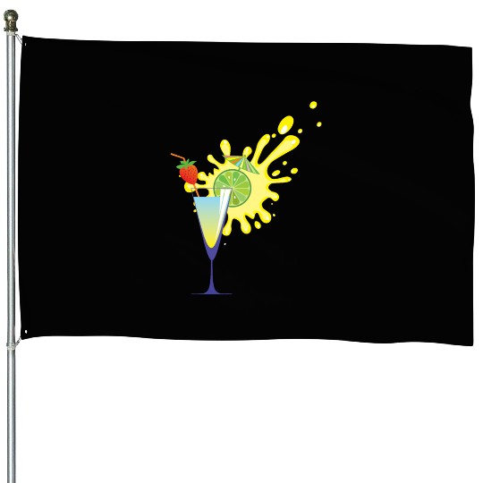 Fresh Summer Juice House Flags