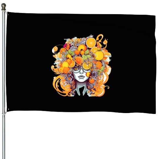 Psychedelic Retro Revival: Embrace the Groovy Vibe House Flags