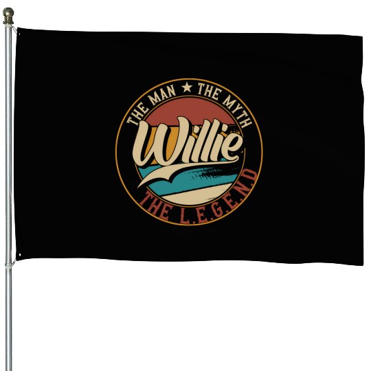Willie The The Myth The Legend House Flags
