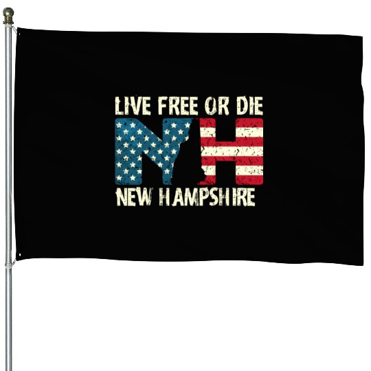 New Hampshire Patriotic Live Free Or Die Product House Flags
