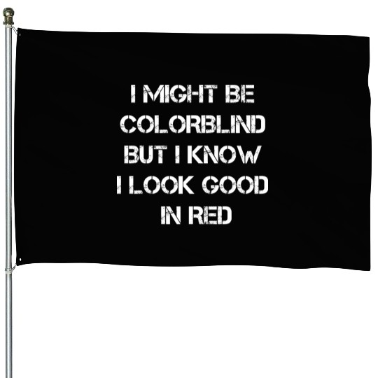 Offensive Adult Humor I Might Be Colorblind But I House Flags