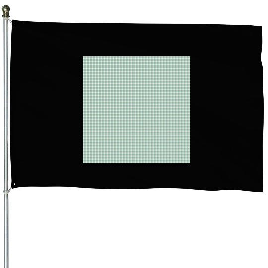 Teal Dots Pattern House Flags