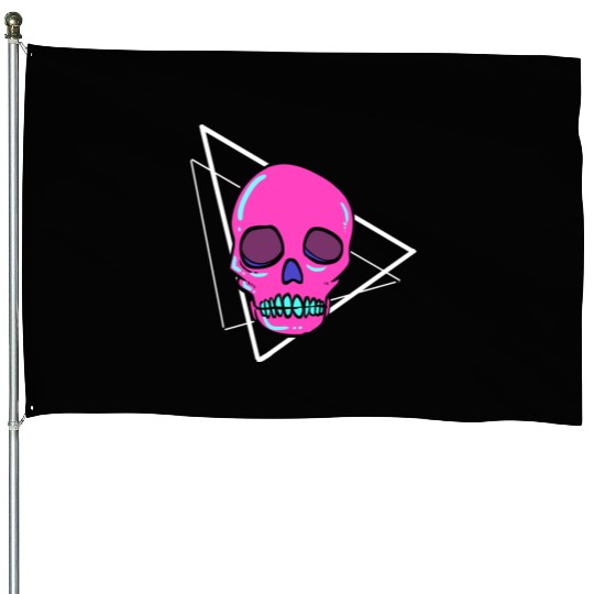 Dead Inside Skull Artist Gift House Flags