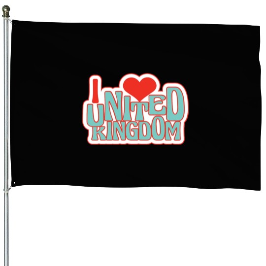 United kingdom hearts House Flags