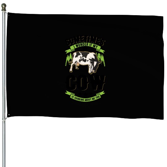 Cow Cattle Breeder Farmer Cows House Flags