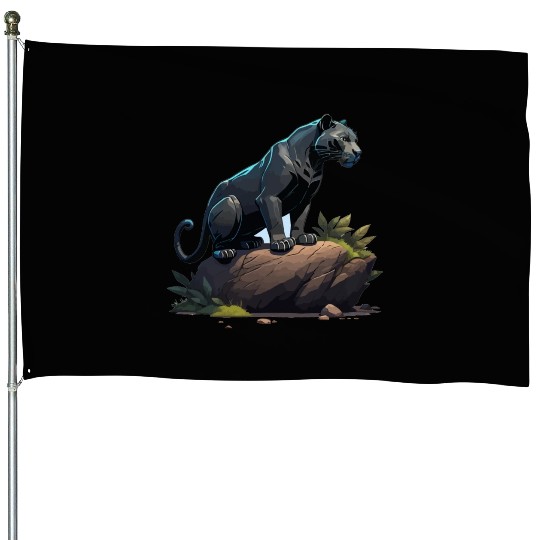 black panther House Flags