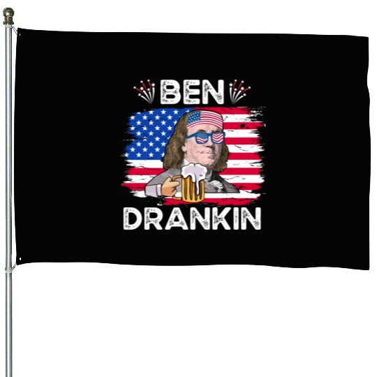 Ben Drankin US President Independence Day House Flags