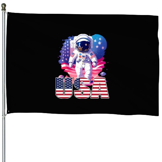 USA Pride American Flag Patriotic Design House Flags