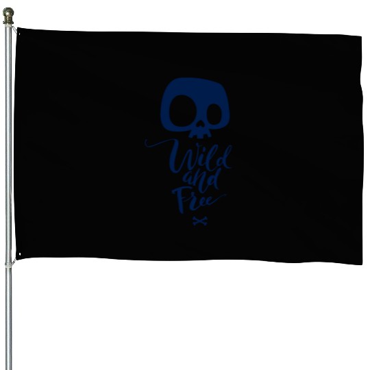 Wild Free breath of nature House Flags