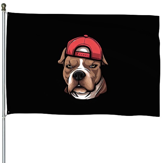 Pitbull Bloods House Flags