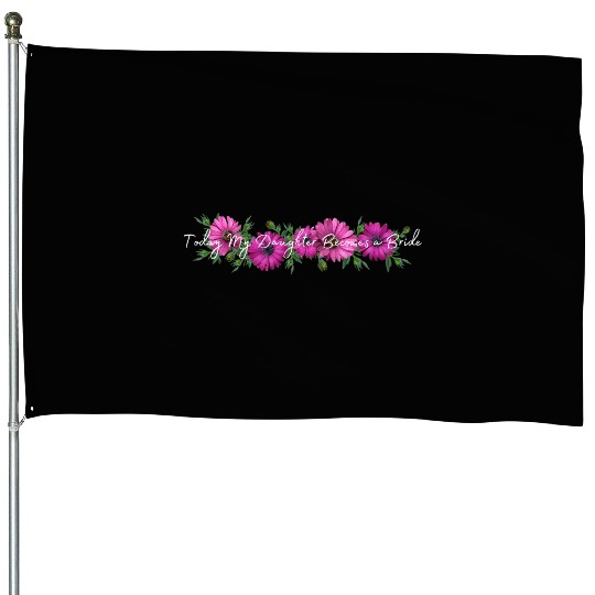 Wedding Gift Bride Groom House Flags
