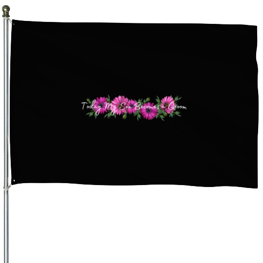 Wedding Gift Bride Groom House Flags