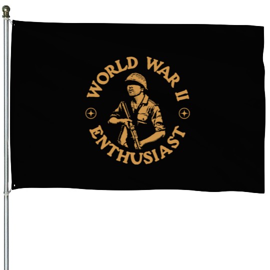 World War 2 WW2 Enthusiast House Flags