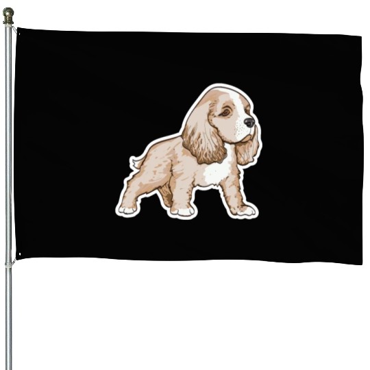 Cavalier King Charles Spaniel House Flags