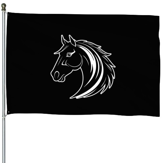 Horse Equine Pony House Flags