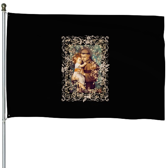 Saint Anthony Of Padua Catholic St. Rosary House Flags