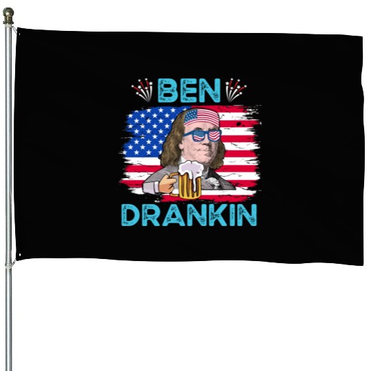 Ben Drankin US President Independence Day House Flags