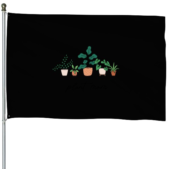Plant Mom House Flags