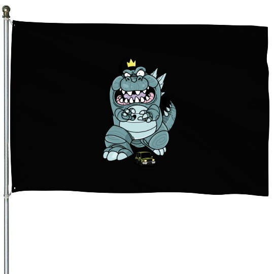 Funny Animal Face House Flags