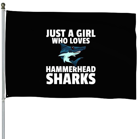 Hammerhead Shark House Flags