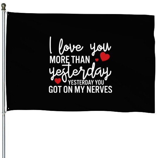 Funny Valentines Day Jokes yellow House Flags