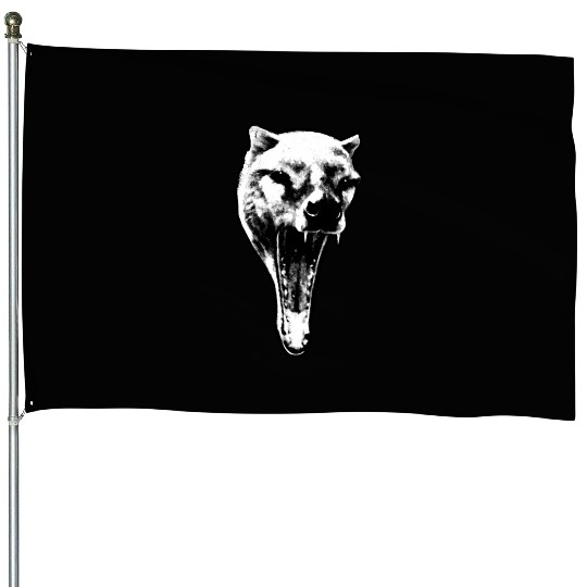 The Thylacine Marsupial Extinct Animal House Flags