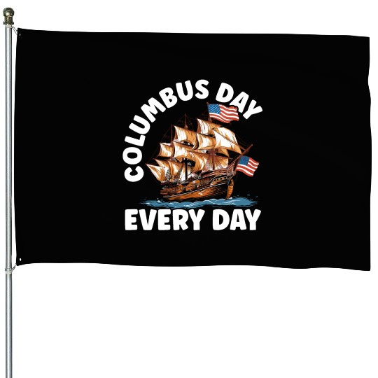 Christopher Columbus Italian American Columbus Day House Flags
