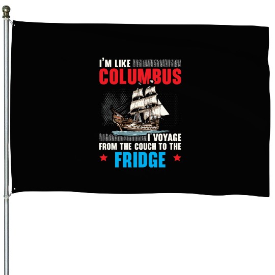 Christopher Columbus Italian American Columbus Day House Flags