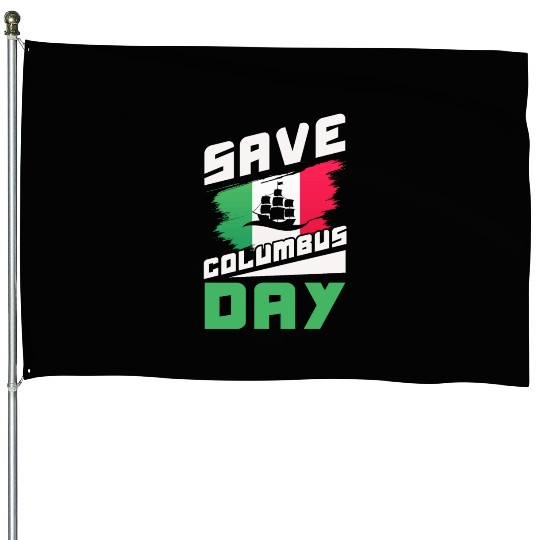 Christopher Columbus Italian American Columbus Day House Flags