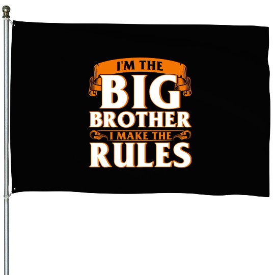 Family Brothers Sister Brother yellow House Flags