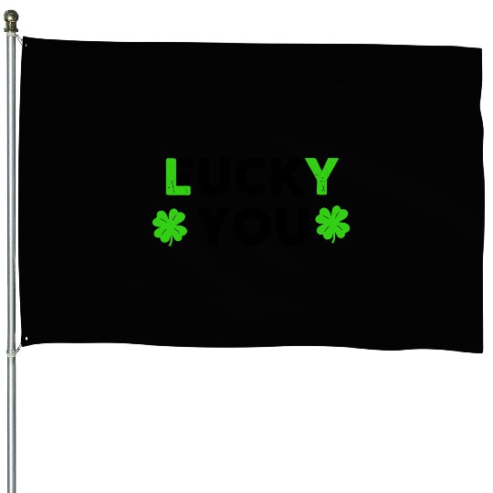 Saint Patrick Lucky You travel nostalgia House Flags