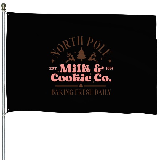 North Pole Milk Cookie Co tumblr green House Flags
